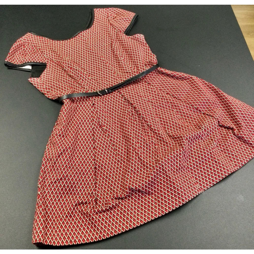Women's Isabel & Nina Red Fit‎ and Flair Dress Size 12